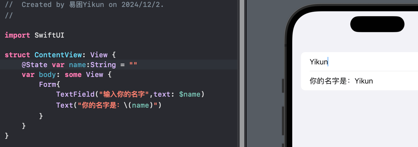 $符实现双向绑定